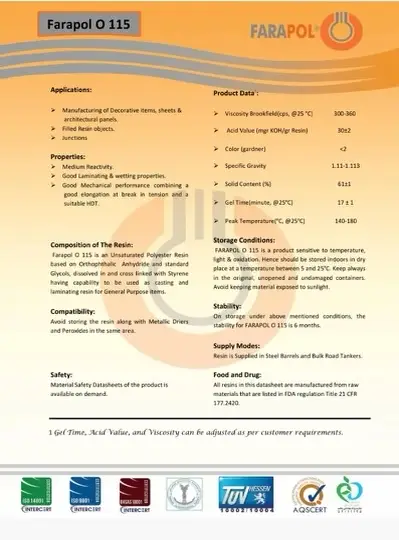 مشخصات و گواهی‌نامه شرکت فراپل