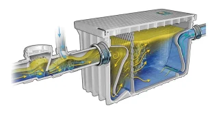 Industrial kitchen grease trap محاسبه ظرفیت چربی گیر رستوران